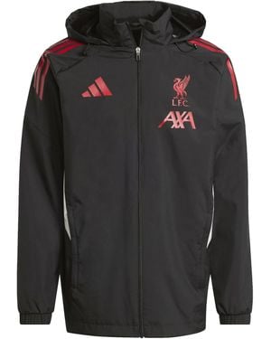 adidas FC Liverpool LFC Allwetter Jacke Jacket Allwetterjacke - Schwarz