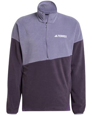 adidas Terrex Multi Climawarm Fleece Anorak - Blauw