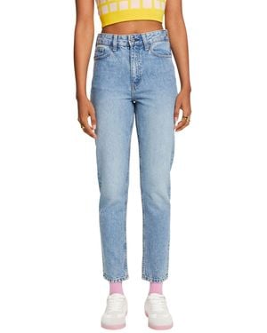 Esprit Retro-Classic-Jeans mit hohem Bund - Blau
