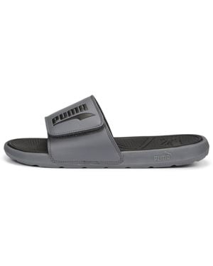PUMA Cat 2.0 Hook And Loop Slide Sandals - Brown