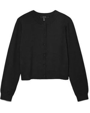 Vero Moda Female Strickjacke VMVICKY Strickjacke - Schwarz