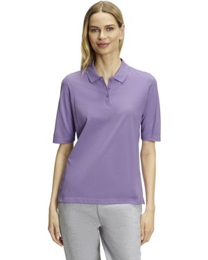 FALKE Polohemd Basic Pique Polo W Pl Baumwolle weich hautfreundlich bequem sehr leicht 1 Stück - Lila