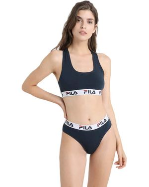 Fila Set da donna con reggiseno + panties - Blu