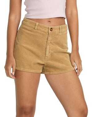 Billabong Slim Fit Free Fall Cotton Corduroy Shorts Casual - Natural