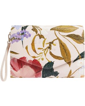 Ted Baker POSEII Floral Printed Icon Pouch It Pink - Nero