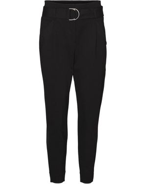 Vero Moda Petite Vmbailey Hr Paperbag Belt Trousers Petite - Black
