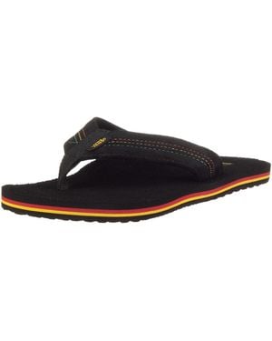 Vans Thresher Plus Black/spectra Yellow Flip Flop Sandal Vjxwbsy 10 Uk