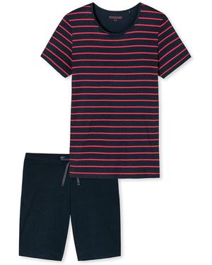 Schiesser 173625 Shorty Black-red 52 - Blau