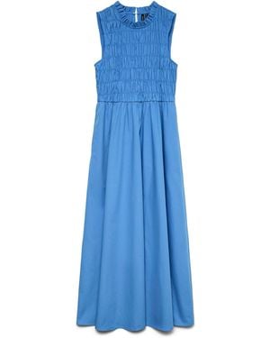 Vero Moda Female Kleid VMANN Midikleid - Blau