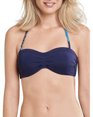 Schiesser Bikini Bandeau Top 169244-801 - Blau