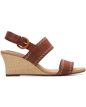 Clarks Kyarra Rose Wedge Sandal in Brown Lyst UK