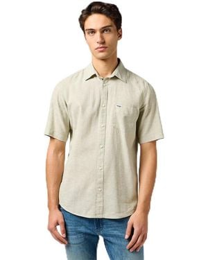 Wrangler Ss 1 Pkt Shirt - Grey