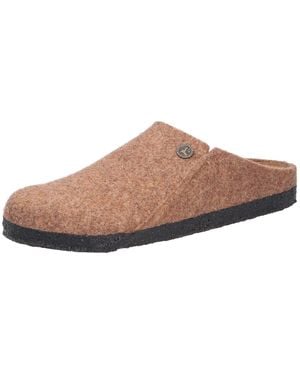 Birkenstock 1027977 Zermatt Rivet Toffee Ciabatte per Donna in Lana Cotta - Marrone