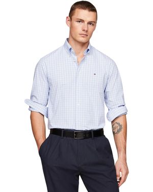 Tommy Hilfiger Shirt Business Check Regular Fit - Blue