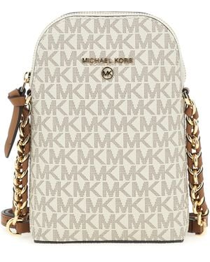 Michael Kors Sm Ns Chn Phn Xbody Hand Bag - Natural