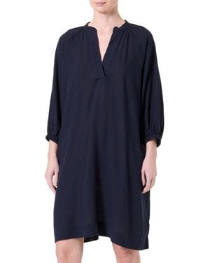 GANT REL Linen Dress Kleid - Blau