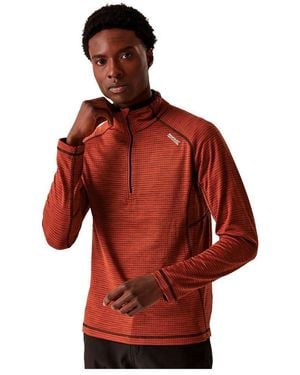 Regatta S Yonder Ii Half Zip Fleece Jacket - Red