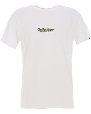 Quiksilver Simple Lettring Short Sleeves T-shirt For - White