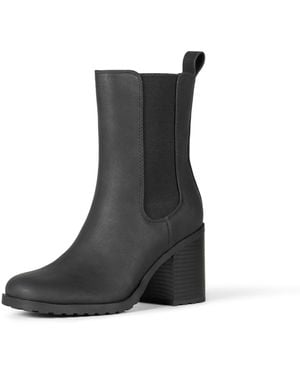Amazon Essentials Bottine Chelsea à talons - Noir