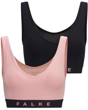 FALKE Daily Comfort 2-pack W Bu Baumwolle Atmungsaktiv 2 Stück Bustier - Pink