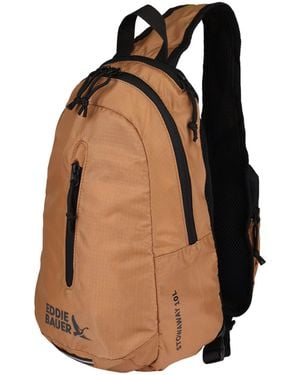 Eddie Bauer Stowaway Packable 10L Sling 3.0 Made from Polyester with Lightly Padded Shoulder Strap - Marrone