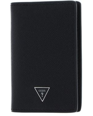Guess Mito Flat Card Holder Black - Nero