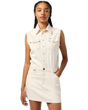 Wrangler Sleeveless Dress Casual - Natural