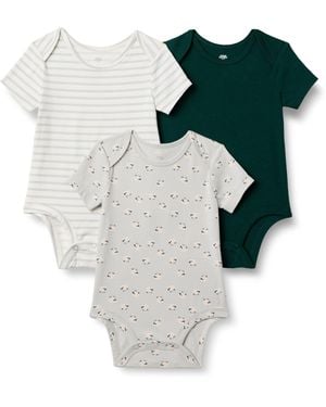 Amazon Essentials X Sofia Grainge Body Girocollo A ica Corta Bimbi - Verde