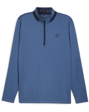 PUMA S Golf Lightweight Quarter-zip Top Blue Horizon-deep Navy L