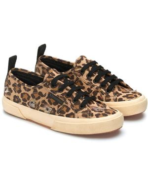 Superga Donna/Donna 2750 Leopard Print Sneakers - Nero
