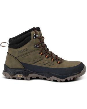 Regatta Blake Hiking Boots Uk 9 Green - Black