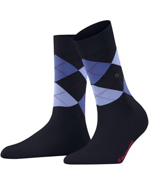 Esprit Burlington Covent Garden W So Cotton Patterned 1 Pair Socks - Blue