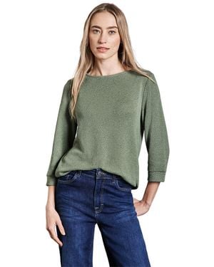 Street One Strick-Look Shirt - Grün