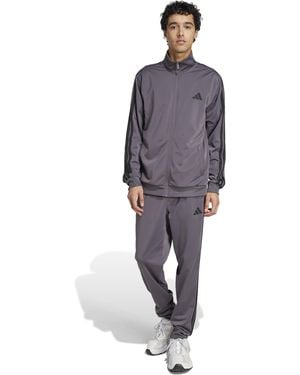 adidas Basic 3-stripes Tricot Track Suit - Gray