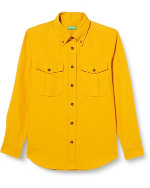 Benetton Shirt 52uruq03v - Yellow