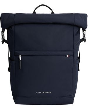 Tommy Hilfiger Mochila Enrollable TH Signature - Azul