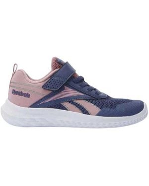 Reebok Rush Runner 5 Elastic Lace & Top Strap Trainer - Blue