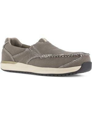 Rockport Work Langdon Safety Toe Casual Work Slip-on - Gray