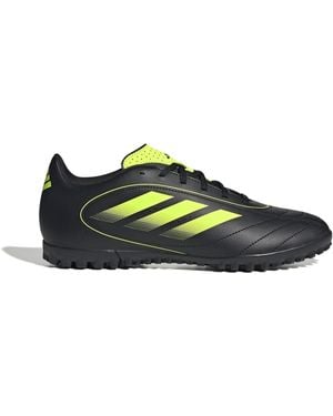 adidas S Goletto Adults Astro Turf Football Boots Black/lemon 12 Uk - Green