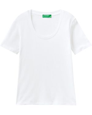 Benetton T-Shirt 3GA2D1066 - Bianco