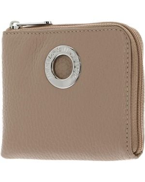 Mandarina Duck Mellow Leather Wallet Warm Taupe - Metallizzato
