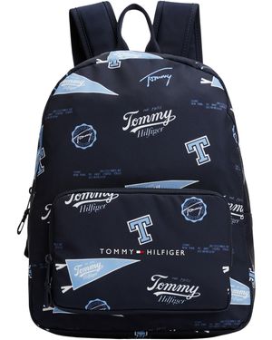 Tommy Hilfiger TH Essential Printed Backpack Au0au01992 - Azul