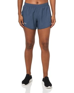Under Armour S Ua Fly By 3 Shorts Gym Short Grey 8 - Blue