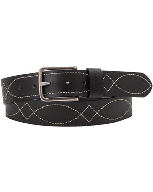 Levi's Cintura con Chiusura a moschettone Stitched Belt - Nero