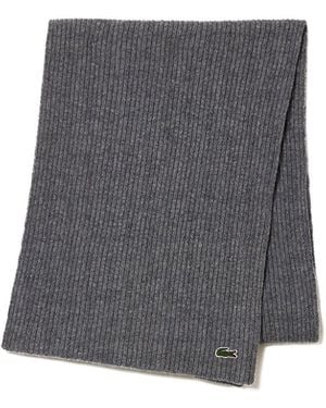 Lacoste _adult Re0058 Cold Weather Scarf - Grey