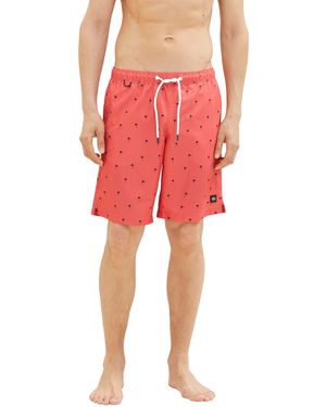 Tom Tailor Badeshorts mit Muster 1035051 - Rot