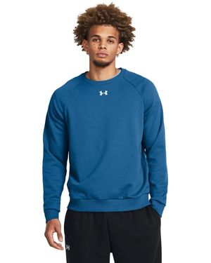 Under Armour Ua Rival Fleece Crew, - Blue