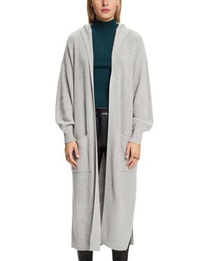 Esprit 103EE1I310 Maglione Cardigan - Grigio