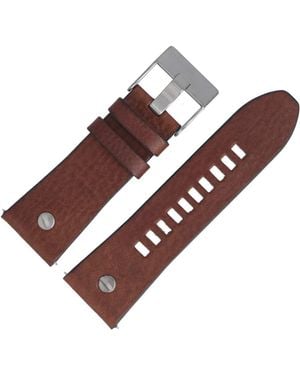DIESEL Uhrenarmband 28mm Leder Braun - DZ-7314
