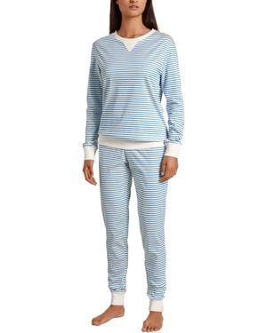 CALIDA Daylight Dreams Set di Pigiama - Blu